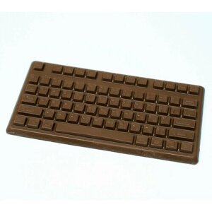 Подарочная шоколадная плитка Frade/Фраде - Плитка Клавиатура (вес-110г) (темный)