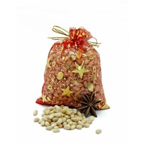Подарочный мешочек с кедровым орехом, Белка, 100 гр