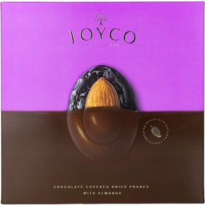 Подарочный набор JOYCO Шоколадные конфеты "Сухофрукт чернослива в шоколаде с миндалем", 155 г