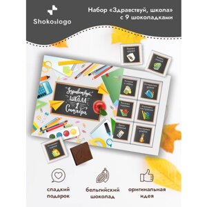 Подарочный набор на 1 сентября с шоколадом Shokoslogo 9 шт