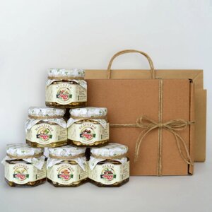 Подарочный набор орехов в меду "премиум", Happy Life