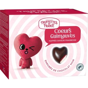 Подарочный набор Зефир Chocmod Truffettes de France Marshmallows coated dark chocolate and raspberry со вкусом малины покрытый темным шоколадом, 200 г