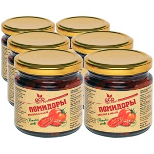 Помидоры вяленые в масле, 190г х 6шт ECOFOOD