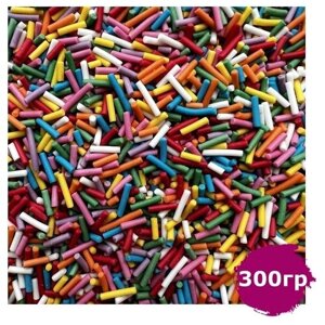 Посыпка кондитерская "Вермишель" разноцветная 300 гр