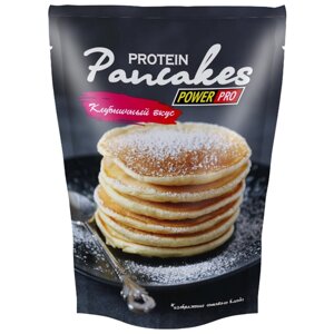 Power Pro Смесь для выпечки Protein Pancakes, клубничный вкус, 0.6 кг