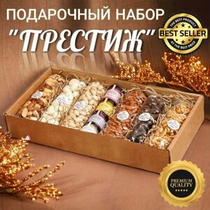 Премиальный подарочный набор орехов с медом "премиум" орехи СОМ