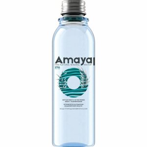 Природная минеральная газированная вода "AMAYA" в стеклянной бутылке (15x250ml), 1 упаковка.