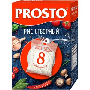 PROSTO Крупа отборный длиннозерный в пакетах для варки, 1 пак., 500 г