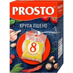 PROSTO Крупа Пшено шлифованное в пакетах для варки, 1 пак., 500 г