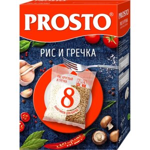 PROSTO Смесь круп Рис и гречка в пакетах для варки, 1 пак., 500 г