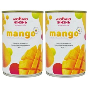 Пюре манго Люблю Жизнь 2 шт по 430 гр