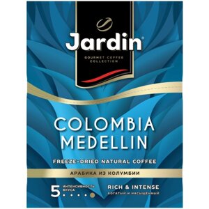 Растворимый кофе JARDIN Colombia Medellin, в пакетикахнатуральный, 100 уп., 200 г