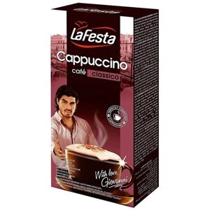 Растворимый кофе La Festa Cappuccino, в пакетикахмолоко, ваниль, 10 уп., 125 г