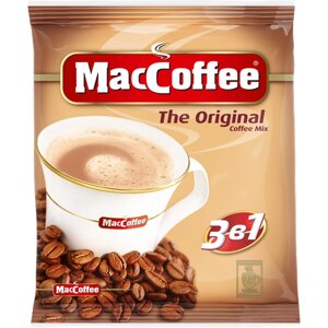 Растворимый кофе MacCoffee The Original 3 в 1, в пакетикахкарамель, молоко, 25 уп., 500 г