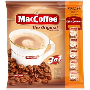Растворимый кофе MacCoffee The Original 3 в 1, в пакетикахмолоко, натуральный, 100 уп., 2000 г
