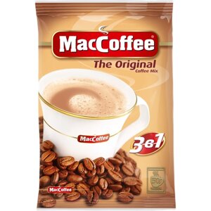 Растворимый кофе MacCoffee The Original 3 в 1, в пакетикахнатуральный, крем-сливки, 50 уп., 1000 г
