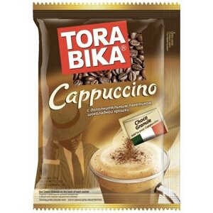 Растворимый кофе Tora bika Cappuccino с шоколадной крошкой, в пакетикахсливки, натуральный, 20 уп., 500 г