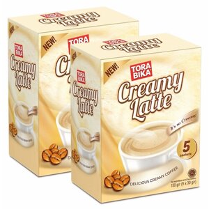 Растворимый кофе Tora Bika Creamy Latte, в пакетиках, 5 шт х 2 уп, 300 г
