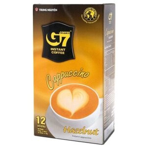 Растворимый кофе Trung Nguyen G7 Cappuccino, в стикахфундук, натуральный, 12 уп., 216 г