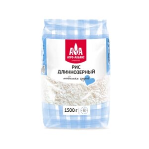 Рис Агро-Альянс Краснодар длиннозерный, 1.5 кг