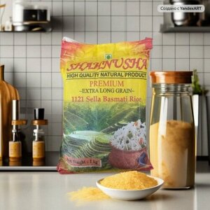 Рис Басмати Extra Long Grain пропаренный 1 кг