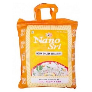 Рис Basmati пропаренный золотистый «Nano Sri» 1 кг