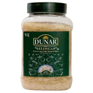 Рис Dunar Басмати Elonga Sella длиннозерный шлифованный, 1 кг