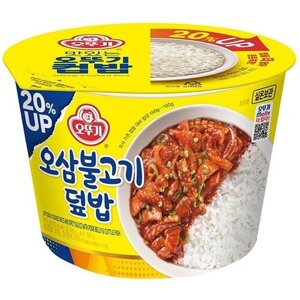 Рис с грудинкой и кальмаром Оттоги, 310 г, Южная Корея