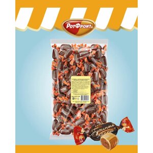 Рот Фронт Карамель Гусиные лапки с шоколадно-ореховым вкусом, 1 кг, флоу-пак