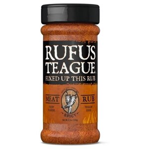 Rufus Teague Приправа острая для мяса Spicy Meat Rub, 184 г, банка пластиковая