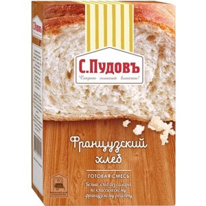 С. Пудовъ смесь для выпечки хлеба французский хлеб, 0.5 кг