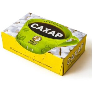 Сахар белый кусковой ГОСТ "Кубань-Матушка" 1 кг, 5 пачек