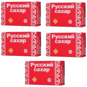 Сахар Русский сахар кусковой, 1 кг, 5 шт.