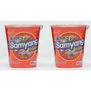 Samyang Лапша быстрого приготовления Samyang Ramen Original в стаканчике 2шт по 65 г