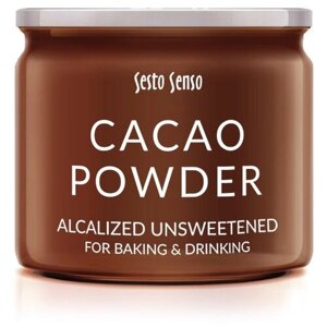 Sesto Senso Какао-порошок алкализованный CACAO POWDER ALCALIZED, 170 гр