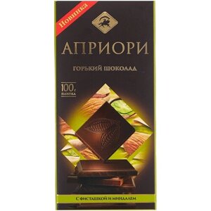 Шоколад Априори горькийфисташковый, 100 г