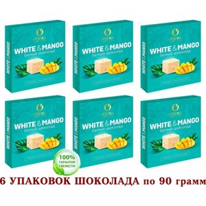 Шоколад белый с манго OZera WHITE & MANGO - Озерский Сувенир 6 шт. по 90 грамм