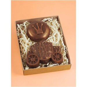 Шоколад фигурный Подарочный шоколадный набор "Принцесса", бельгийский молочный шоколад