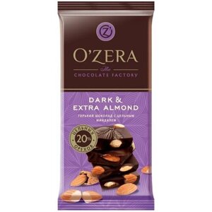 Шоколад горький с цельным миндалем Dark & Extra Almond, 5 шт по 90 г
