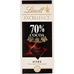 Шоколад Lindt Excellence горький 70% какаованильный, 100 г