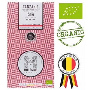 Шоколад Органический Millesime Танзания темный 76%Бельгия 70г (ручной работы, без глютена)