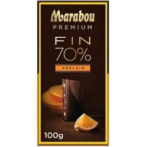 Шоколад темный Marabou Premium Fin apelsin 70% Kakao (апельсин) - 100 г. (Из Финляндии)