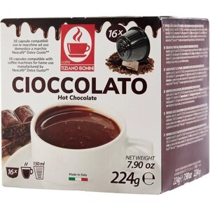 Шоколад в капсулах Caffe Bonini Cioccolato система Dolce Gusto, кофе, шоколад, 16 кап. в уп.