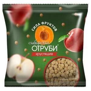 Сибирские Отруби "Сила фруктов" пакет 100 г хрустящие Сибирская Клетчатка