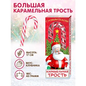 Сладкая Сказка Конфета Большая карамельная трость, 40 г, картонная коробка