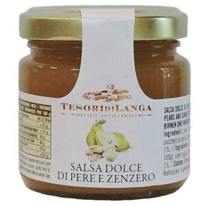 Сладкий грушевый соус с имбирем ст/б 110г Tesori di Langa