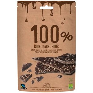Сладости Belvas Шоколад тёмный "Belgian Thins 100%Belvas 80 г