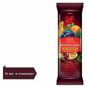 «Smart Formula», батончик фруктовый «Фрукты и орехи», 40 г (упаковка 15 шт.)