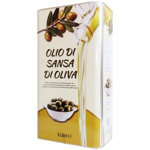 Смесь масел Vesuvio рафинированное с добавлением нерафинированного Olio Di Sansa, 4.8 кг, 5 л