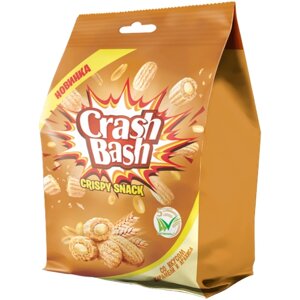 Снэки CRASHBASH КрашБаш: Фигурные изделия со вкусом карамели и арахиса Пакет 150 г